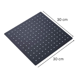 Deszczownica prysznicowa kwadratowa DELVANT SQUARE czarny 30 x 30 cm - obrazek 11