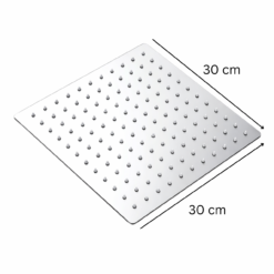 Deszczownica prysznicowa kwadratowa DELVANT SQUARE chrom 30 x 30 cm - obrazek 12
