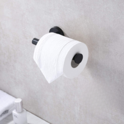 Uchwyt na papier toaletowy wieszak metalowy łazienkowy DELVANT ESVAN czarny - obrazek 13