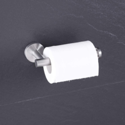 Uchwyt na papier toaletowy wieszak metalowy łazienkowy DELVANT ESVAN srebrny - obrazek 15