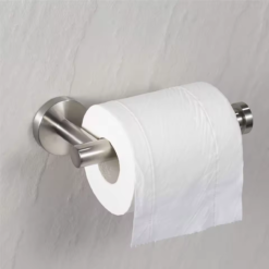 Uchwyt na papier toaletowy wieszak metalowy łazienkowy DELVANT ESVAN srebrny - obrazek 6