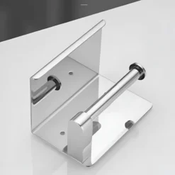 Uchwyt na papier toaletowy z półką metalowy DELVANT DUVO CHROM