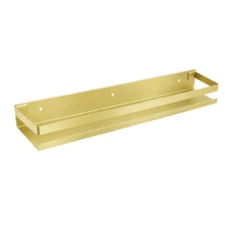 Półka łazienkowa wisząca pod prysznic kuchenna metalowa DELVANT BANO złota szczotkowana 60 cm