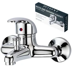 BATERIA WANNOWA PRYSZNICOWA ŚCIENNA KRAN DO WANNY DELVANT CONSE CHROM