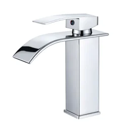 BATERIA UMYWALKOWA ŁAZIENKOWA KRAN NABLATOWA STOJĄCA STAL DELVANT HEA CHROM