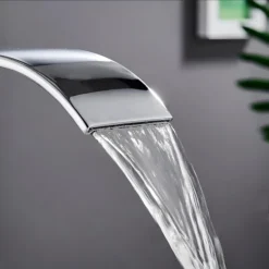 BATERIA UMYWALKOWA ŁAZIENKOWA KRAN NABLATOWA STOJĄCA STAL DELVANT HEA CHROM
