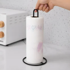 STOJAK NA RĘCZNIK PAPIEROWY KUCHENNY STOJĄCY METALOWY DELVANT UVAN CZARNY
