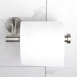UCHWYT NA PAPIER TOALETOWY NA PRZYSSAWKĘ BEZ WIERCENIA DELVANT ESVAN SREBRO