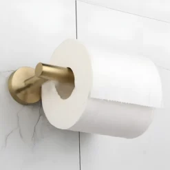 UCHWYT NA PAPIER TOALETOWY NA PRZYSSAWKĘ BEZ WIERCENIA DELVANT ESVAN ZŁOTY