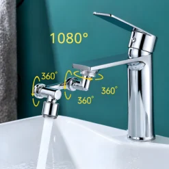 PRZEDŁUŻKA DO KRANU BATERII PERLATOR AERATOR OBROTOWY 1080° DELVANT CHROME